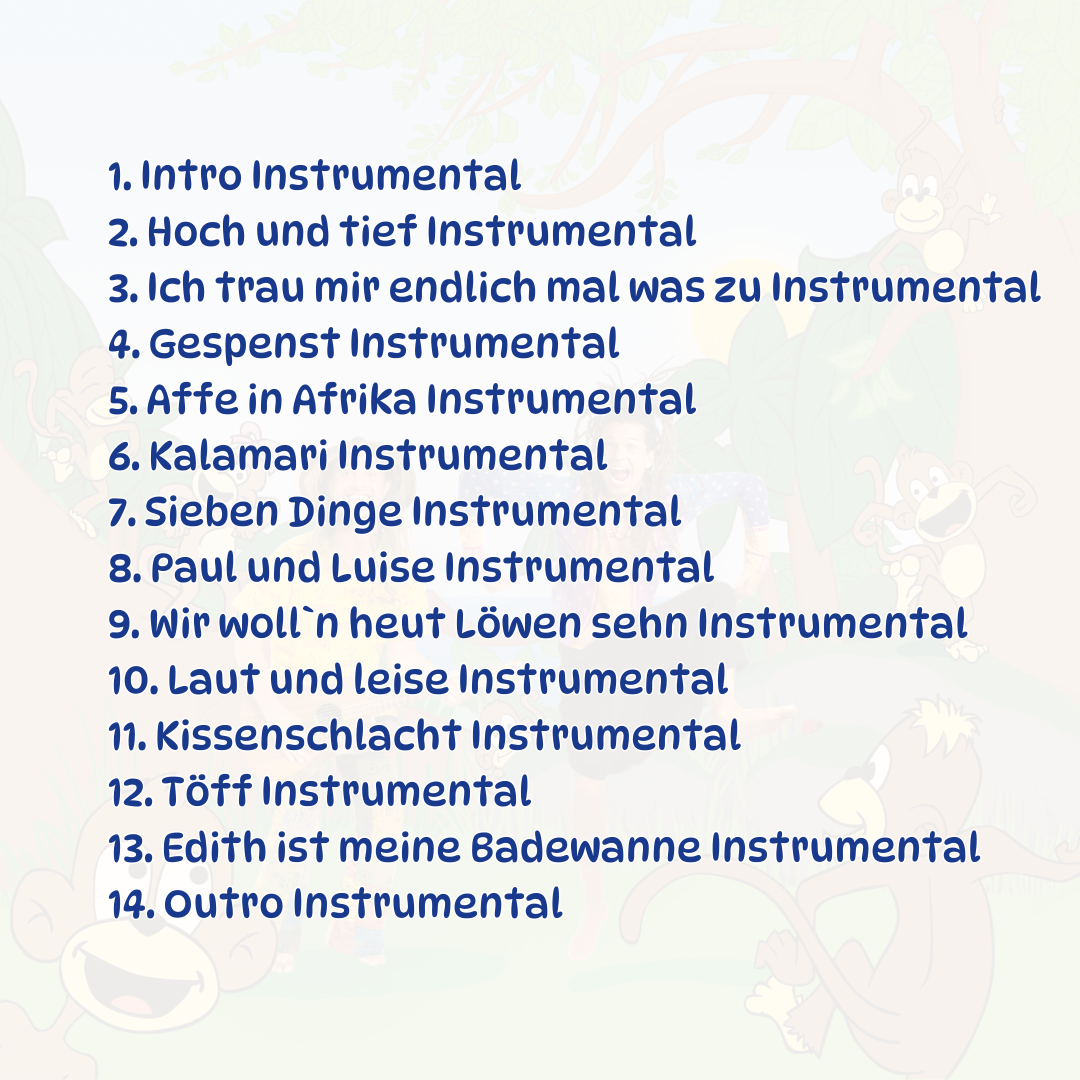 Kinderlieder CD Affen tanzen - Mitmachlieder als MP3-Download