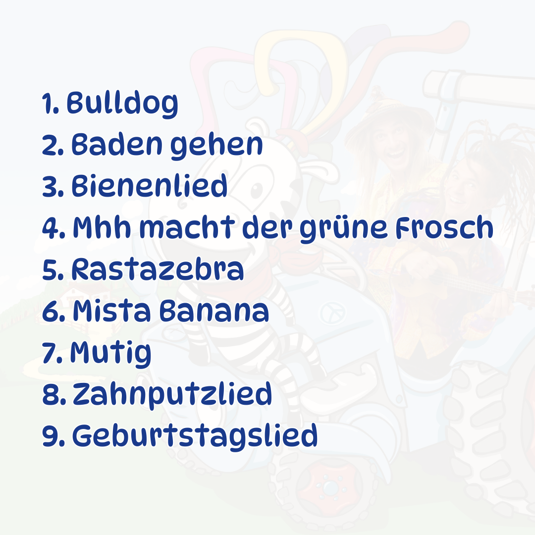 Musikvideos zu Rastazebra - Mitmachlieder als Video-Download
