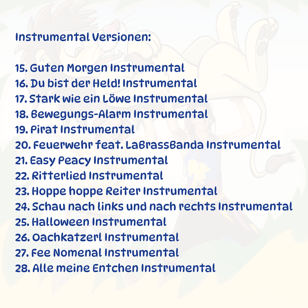 4 Kinderlieder CDs im Sparpaket - Mitmachlieder als MP3 Download