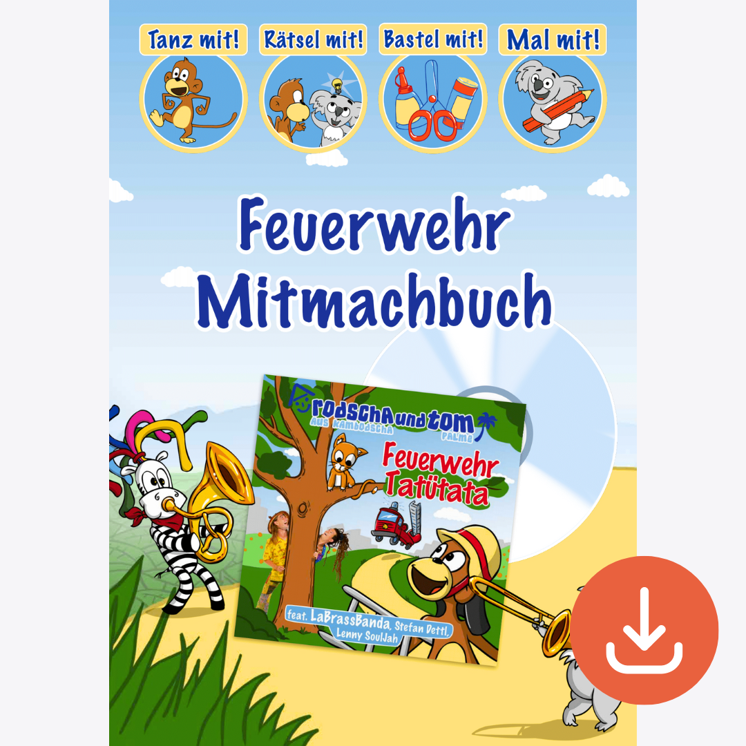 Feuerwehr-Tatütata-Mitmachbuch und Musik | eBook mit mp3