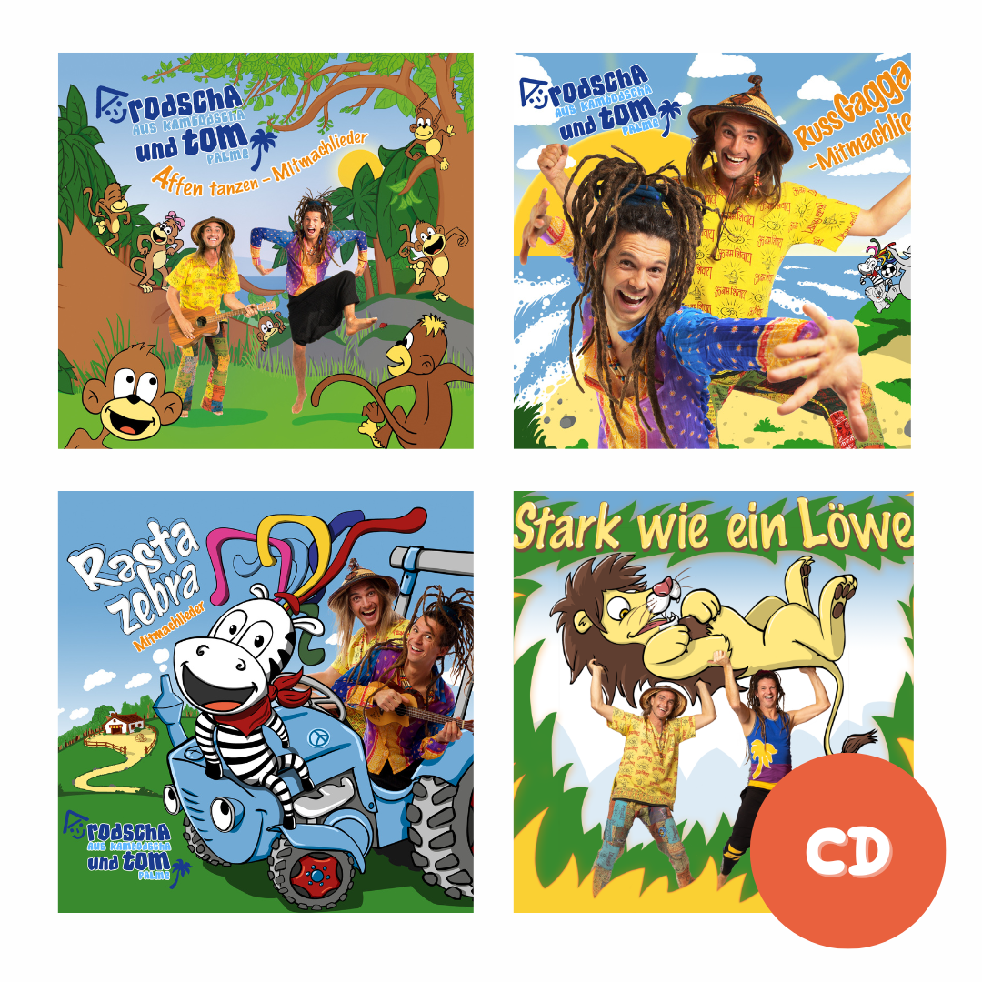 4 Kinderlieder CDs im Sparpaket - Mitmachlieder