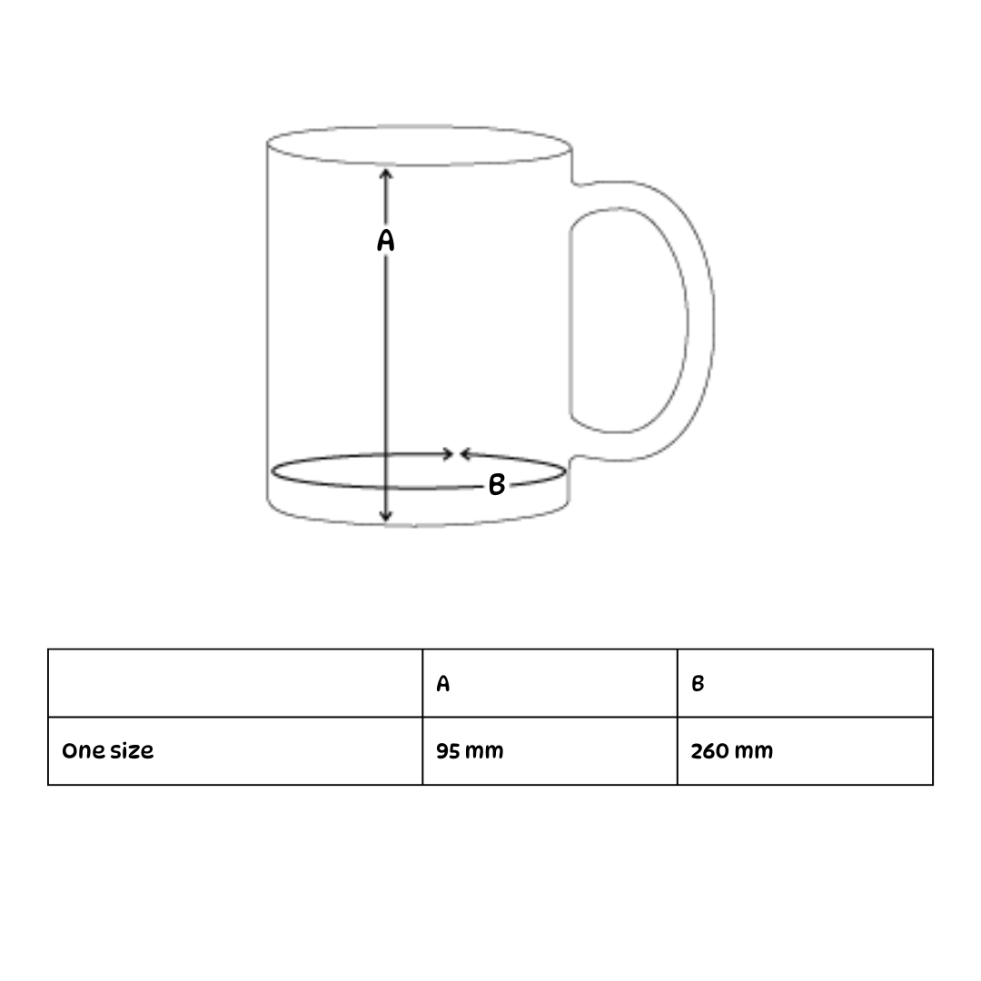 Affe - Kinder Tasse zweifarbig