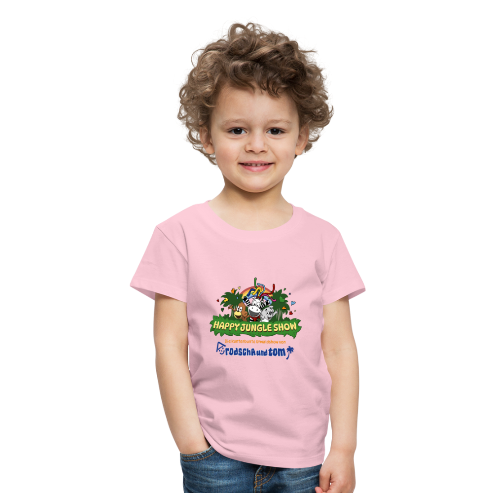 Rodscha und Tom - HAPPY JUNGLE SHOW - Kinder Premium T-Shirt - Hellrosa