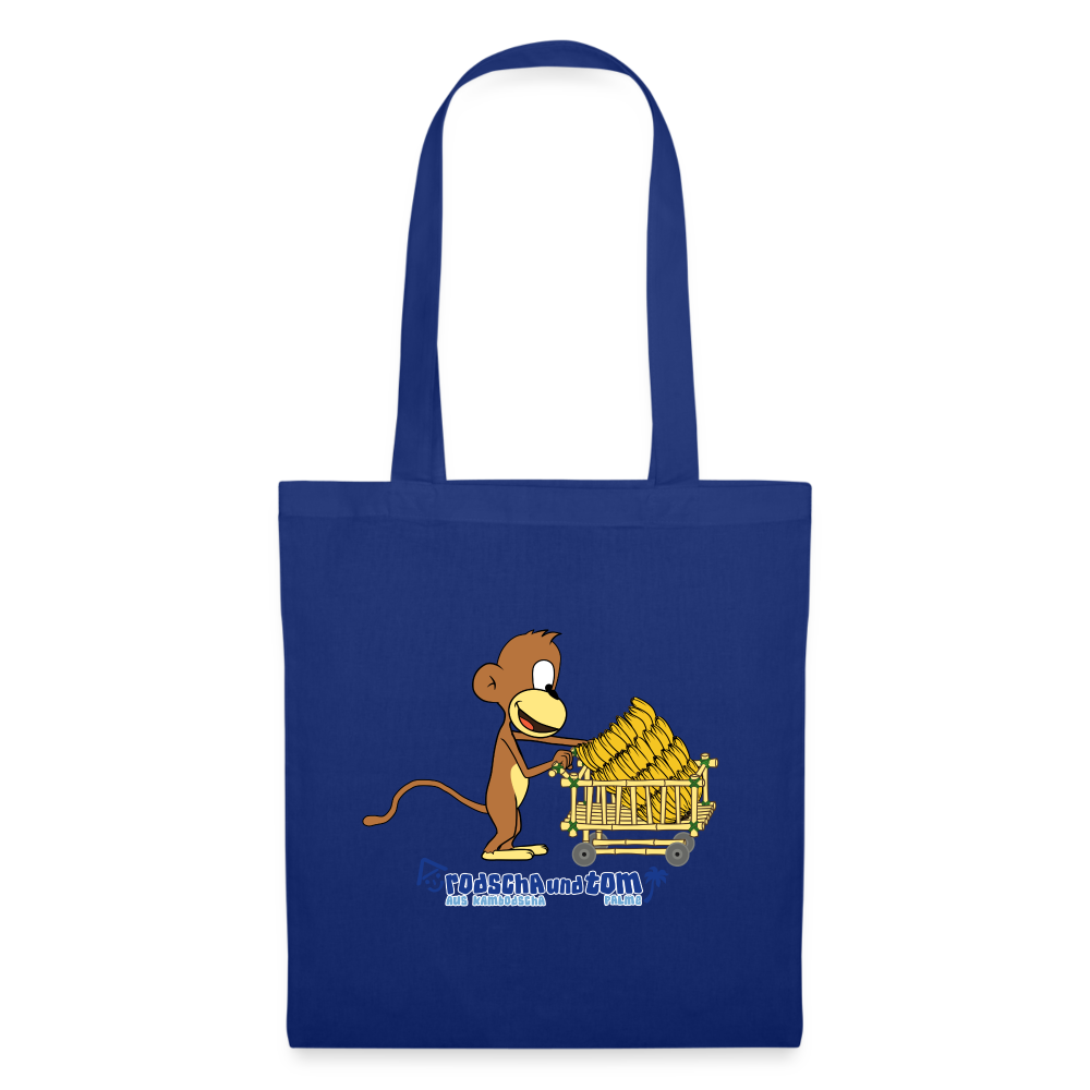 Rodscha und Tom - Alles Banane - Stoffbeutel - Royalblau