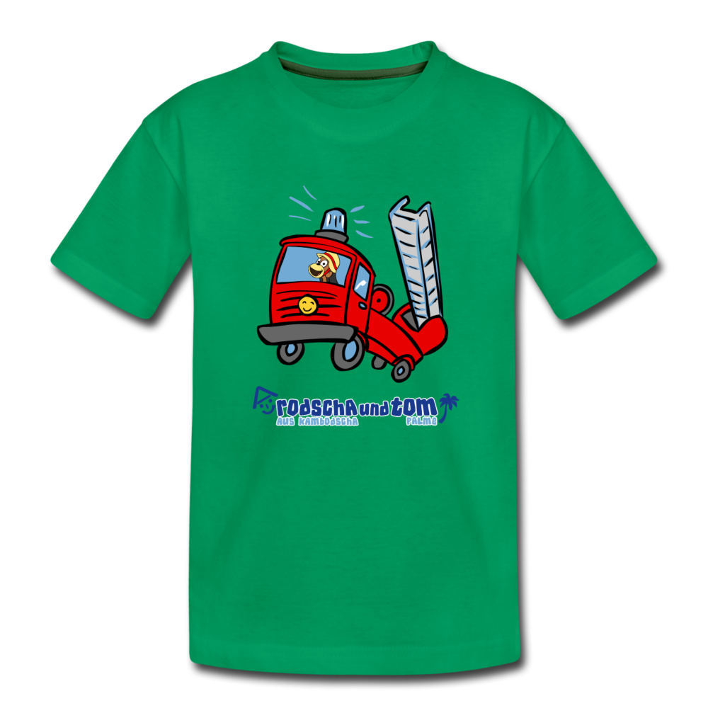 Rodscha und Tom - Feuerwehr - Kinder Premium T-Shirt - Kelly Green