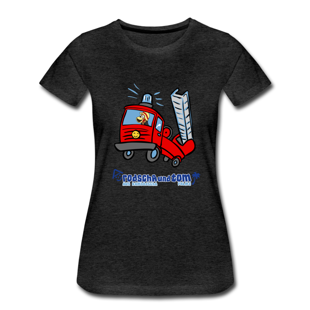 Rodscha und Tom - Feuerwehr - Frauen Premium T-Shirt - Anthrazit