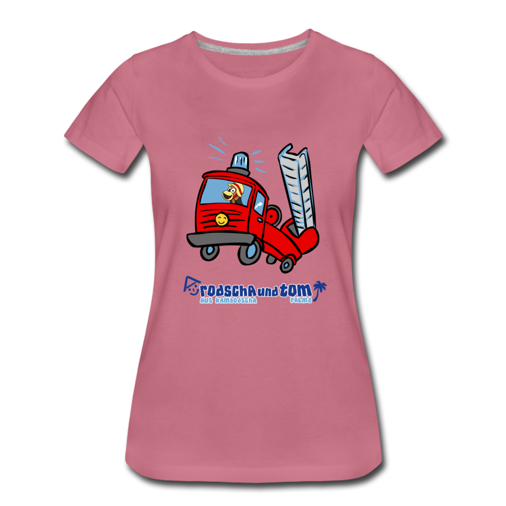 Rodscha und Tom - Feuerwehr - Frauen Premium T-Shirt - Malve