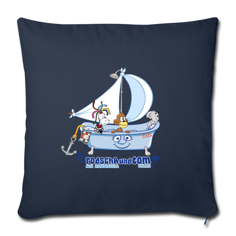Rodscha und Tom - Badewanne Edith - Sofakissen mit Füllung 44 x 44 cm - Navy