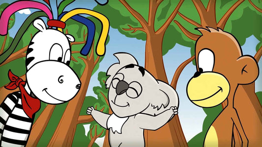 Zebra TeRa, Koala Karri und der Affe Artis. Die drei Freunde von Rodscha und Tom