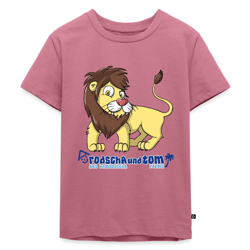 Stark wie ein Löwe - Kinder T-Shirt aus Bio-Baumwolle - Mauve
