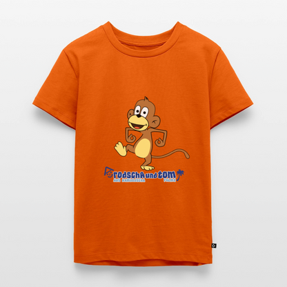 Affe Artis - Kinder T-Shirt aus Bio-Baumwolle - Orange 