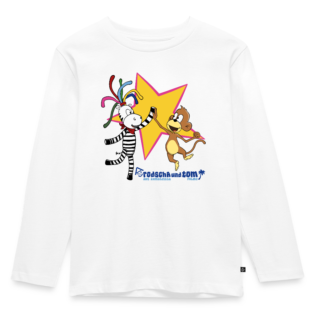 High five - Kinder Langarmshirt - Weiß