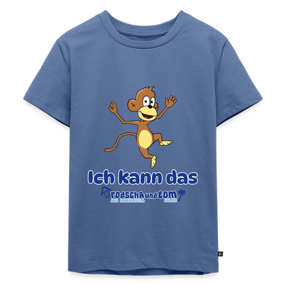 Ich kann das - Kinder T-Shirt aus Bio-Baumwolle - Taubenblau