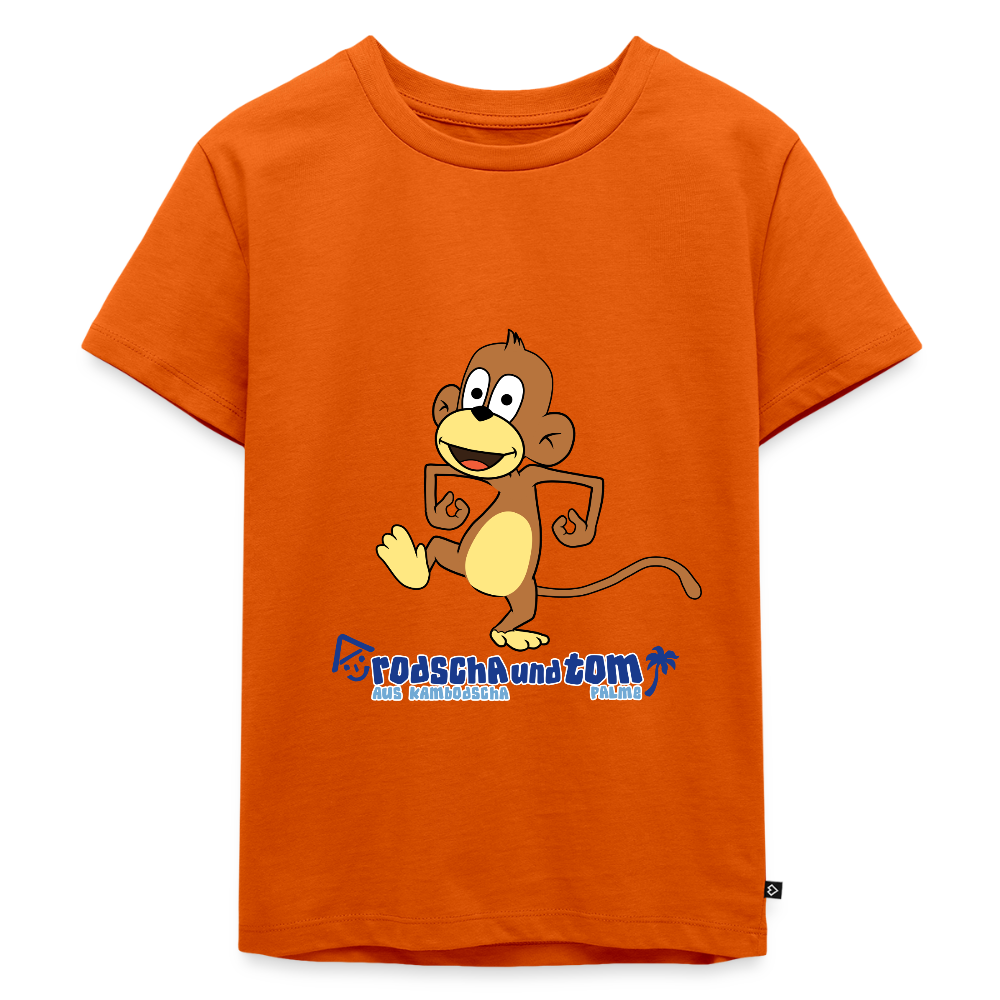Affe Artis - Kinder T-Shirt aus Bio-Baumwolle - Orange 