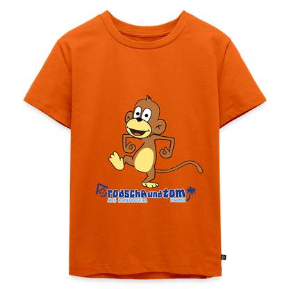 Affe Artis - Kinder T-Shirt aus Bio-Baumwolle - Orange 