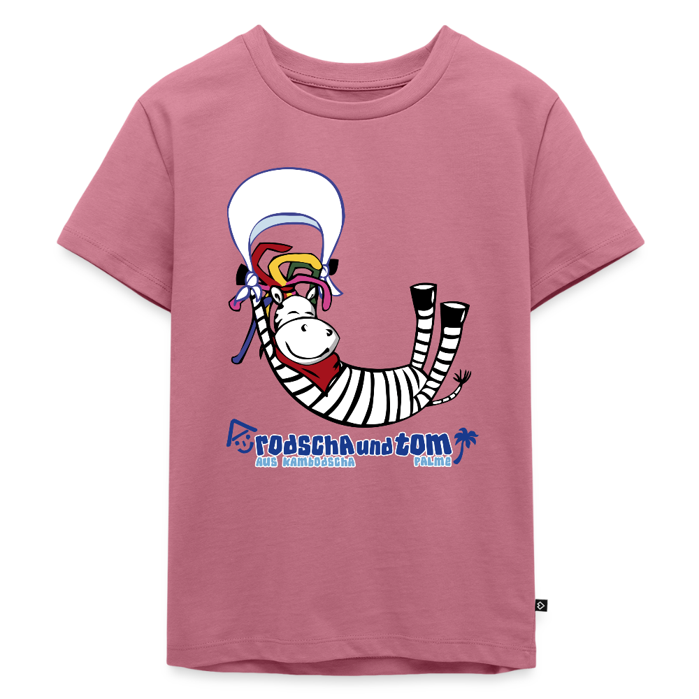 Rastazebra ZeRa - Kinder T-Shirt aus Bio-Baumwolle - Mauve
