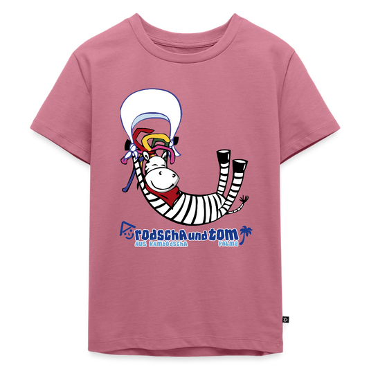 Rastazebra ZeRa - Kinder T-Shirt aus Bio-Baumwolle - Mauve