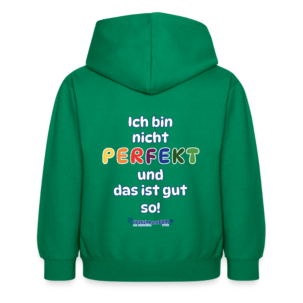 Ich bin nicht perfekt - Kinder Hoodie - Kelly Green