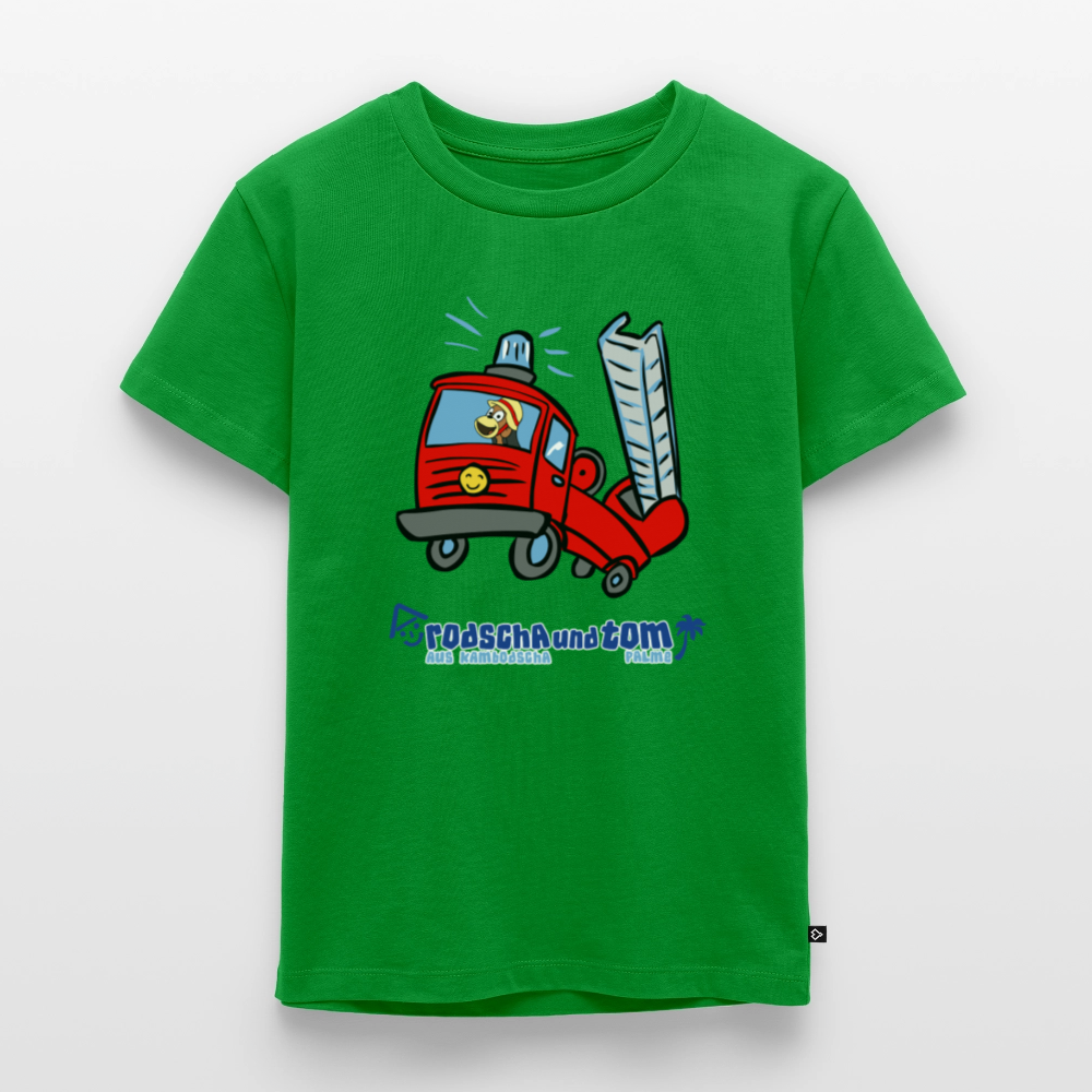 Feuerwehr - Kinder T-Shirt aus Bio-Baumwolle - Grün