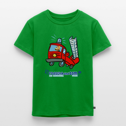 Feuerwehr - Kinder T-Shirt aus Bio-Baumwolle - Grün