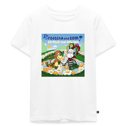 Einfach nur Frieden - Kinder T-Shirt aus Bio-Baumwolle - Weiß