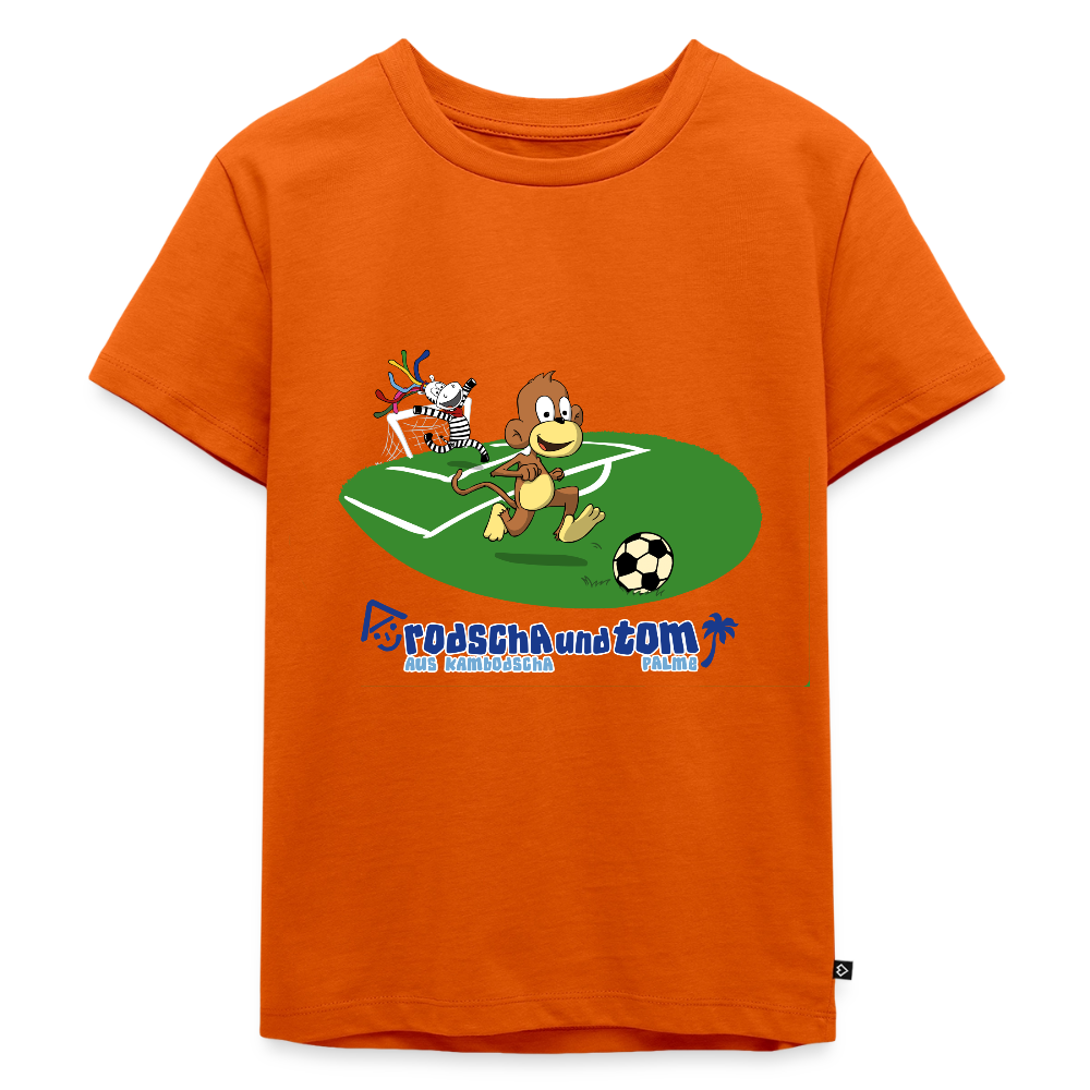 Fußball - Kinder T-Shirt - Orange 