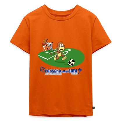 Fußball - Kinder T-Shirt - Orange 