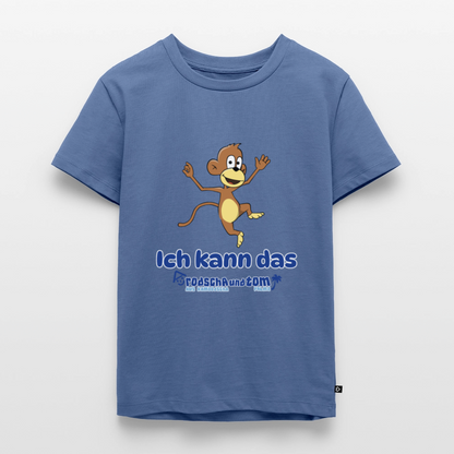 Ich kann das - Kinder T-Shirt aus Bio-Baumwolle - Taubenblau