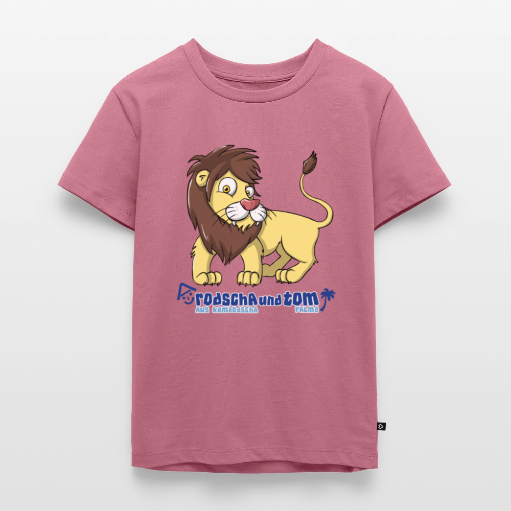 Stark wie ein Löwe - Kinder T-Shirt aus Bio-Baumwolle - Mauve