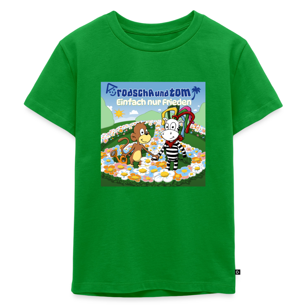 Einfach nur Frieden - Kinder T-Shirt aus Bio-Baumwolle - Grün