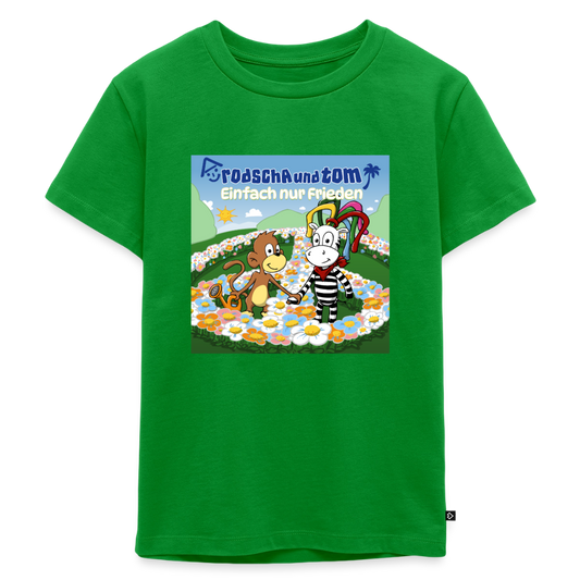 Einfach nur Frieden - Kinder T-Shirt aus Bio-Baumwolle - Grün