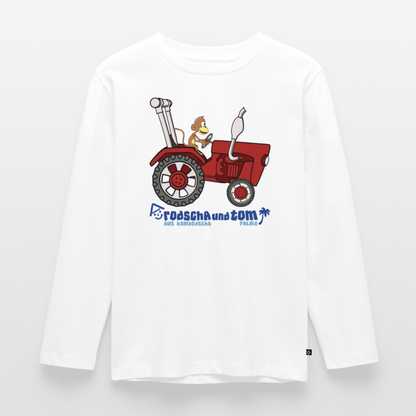 Bulldog - Kinder Langarmshirt - Weiß