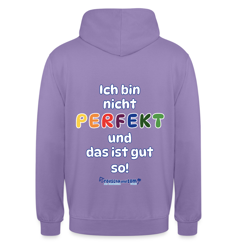 Ich bin nicht perfekt - Unisex Hoodie - Lavendel