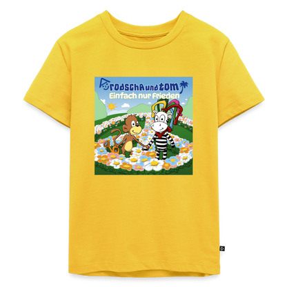 Einfach nur Frieden - Kinder T-Shirt aus Bio-Baumwolle - Sonnengelb