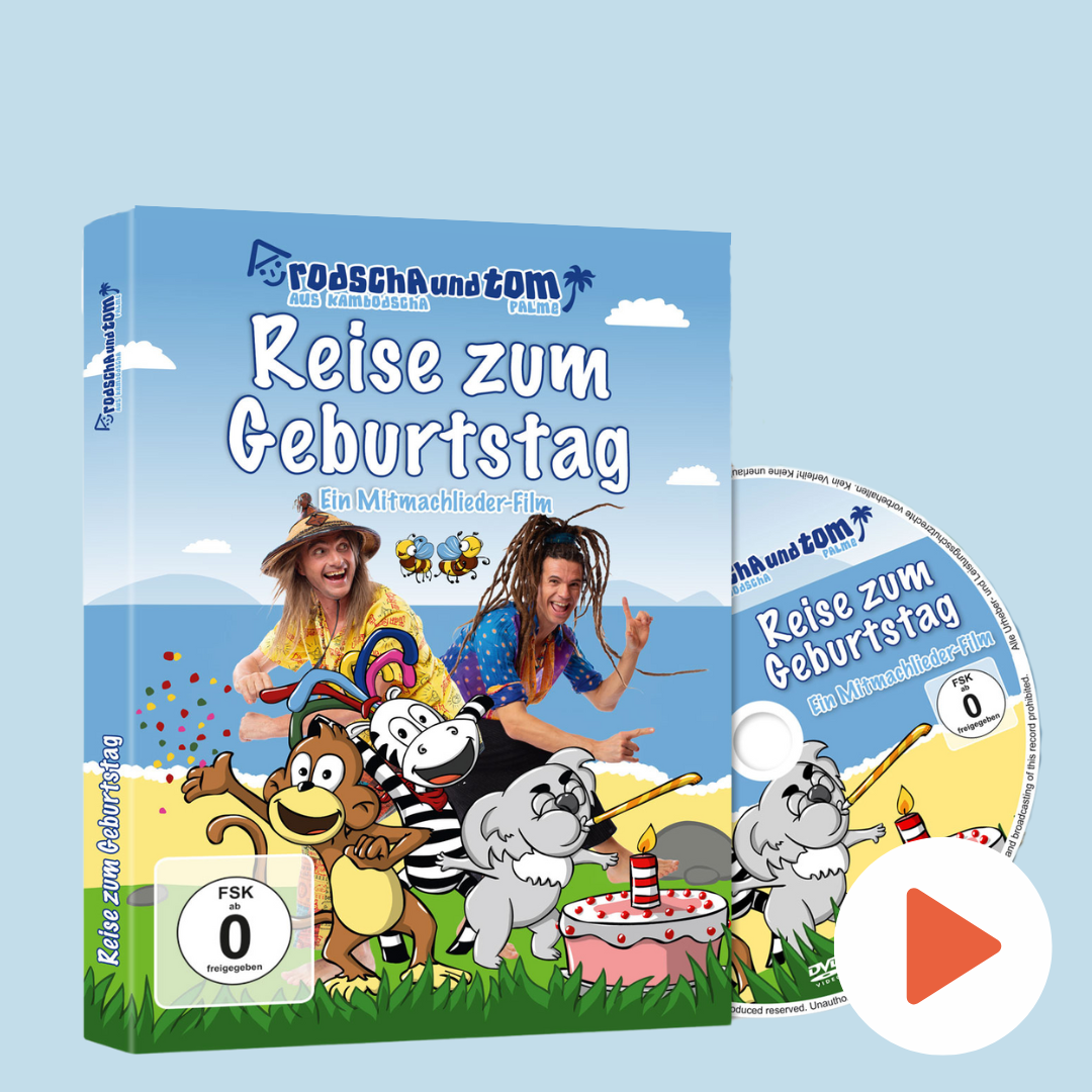 Reise zum Geburtstag mit Rodscha und Tom als DVD Kinderfilm