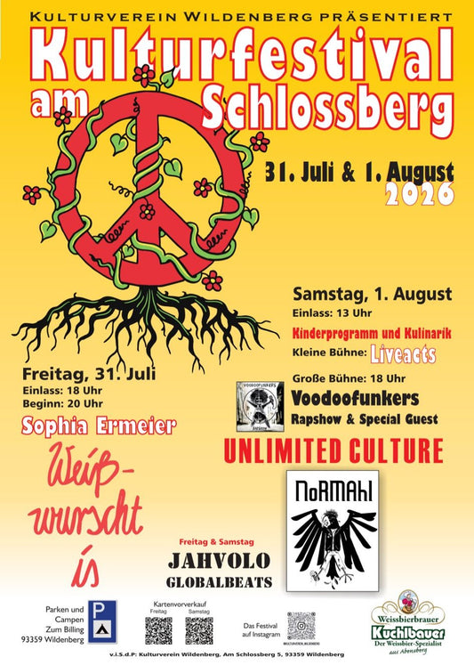 Kulturfestival am Schlossberg Wildenberg am 31.07.2026