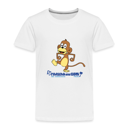 Rodscha und Tom - Affe - Kinder Premium T-Shirt - weiß