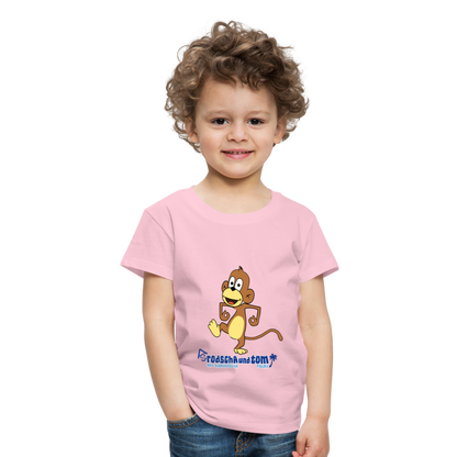 Rodscha und Tom - Affe - Kinder Premium T-Shirt - Hellrosa