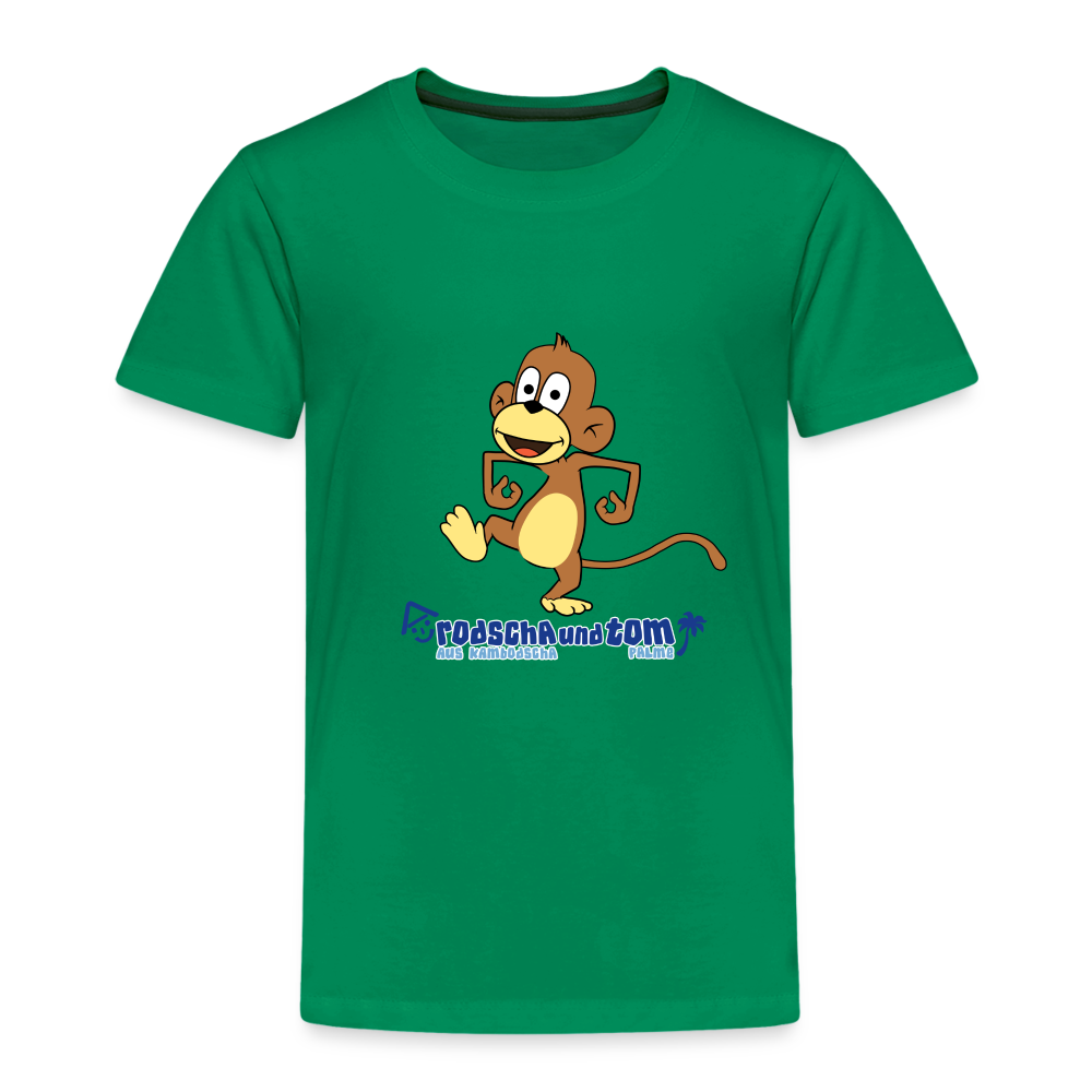 Rodscha und Tom - Affe - Kinder Premium T-Shirt - Kelly Green