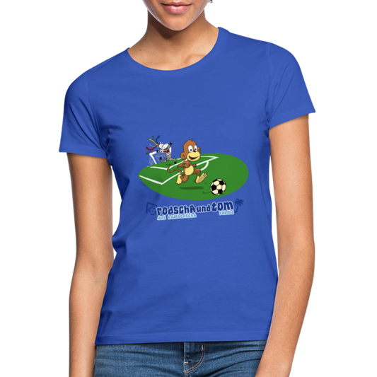 Fußball - Frauen T-Shirt - Royalblau