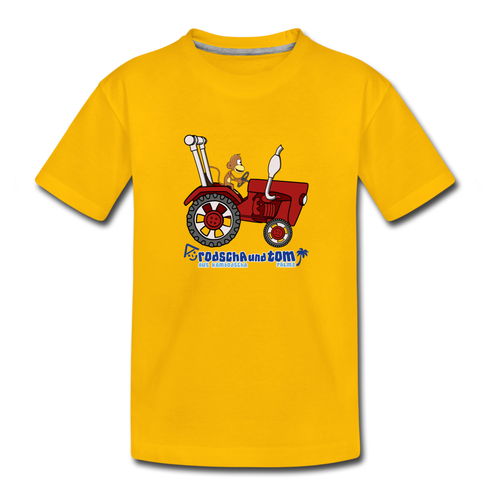Rodscha und Tom Bulldog - Kinder Premium T-Shirt - Sonnengelb
