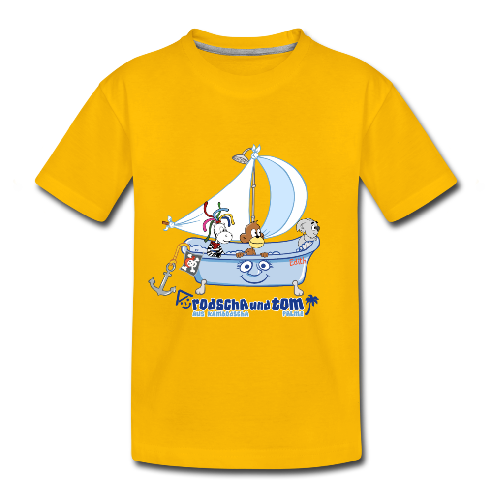 Rodscha und Tom Edith - Kinder Premium T-Shirt - Sonnengelb