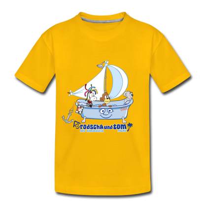 Rodscha und Tom Edith - Kinder Premium T-Shirt - Sonnengelb