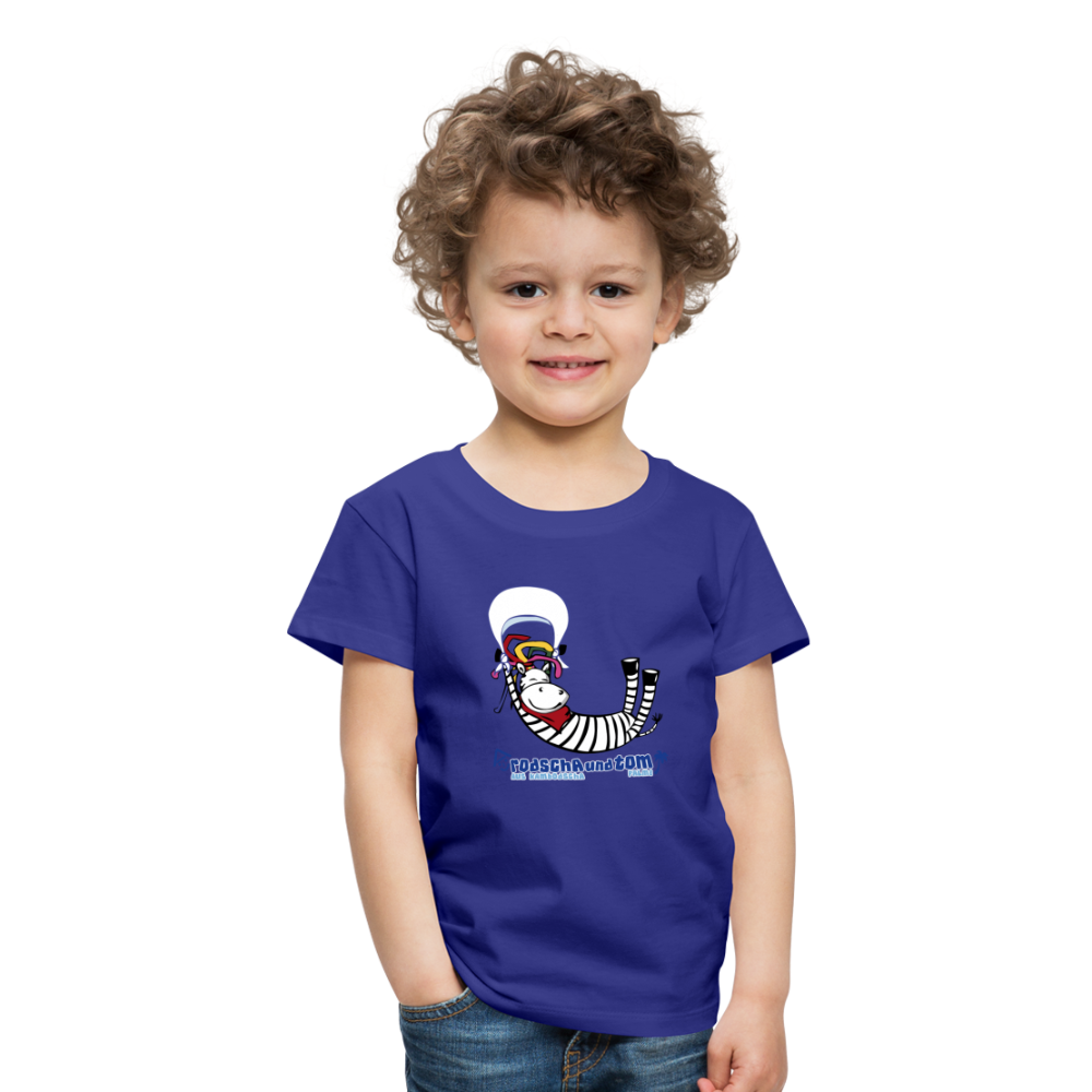 Rodscha und Tom - Rastazebra ZeRa - Premium-Shirt für Kinder - Königsblau