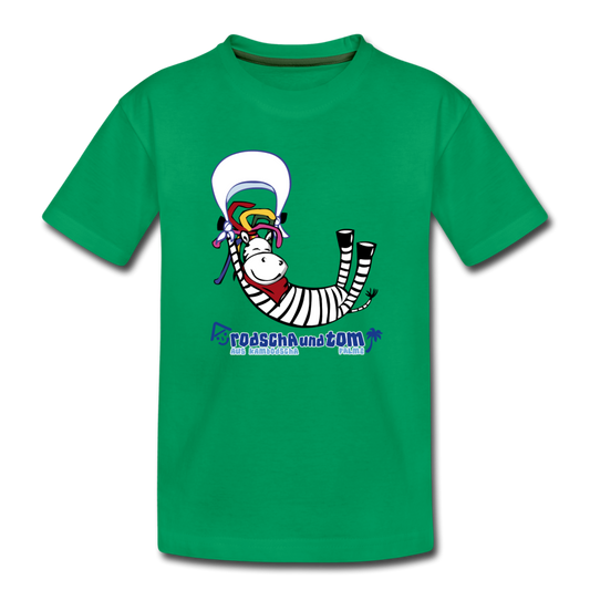 Rodscha und Tom - Rastazebra ZeRa - Premium-Shirt für Kinder - Kelly Green