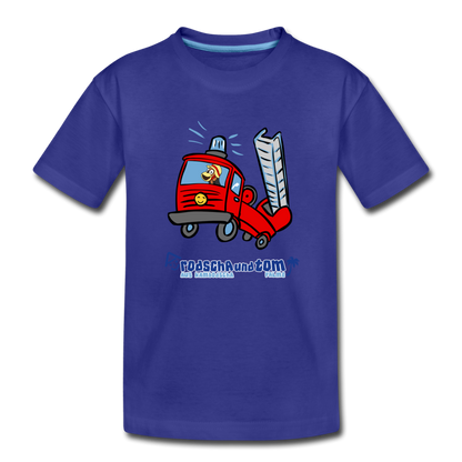 Rodscha und Tom - Feuerwehr - Kinder Premium T-Shirt - Königsblau
