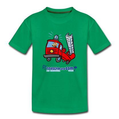 Rodscha und Tom - Feuerwehr - Kinder Premium T-Shirt - Kelly Green