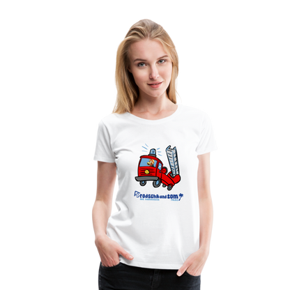 Rodscha und Tom - Feuerwehr - Frauen Premium T-Shirt - Weiß