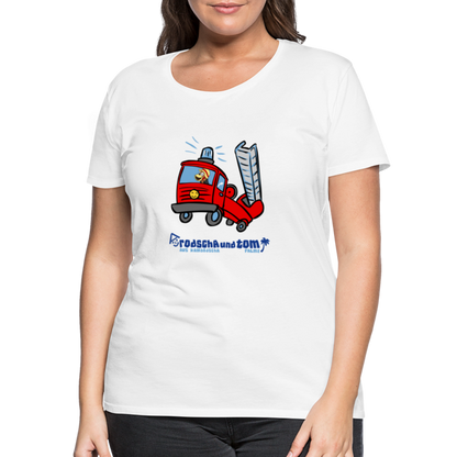 Rodscha und Tom - Feuerwehr - Frauen Premium T-Shirt - Weiß