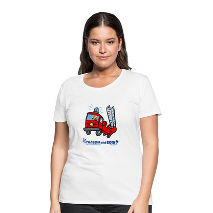Rodscha und Tom - Feuerwehr - Frauen Premium T-Shirt - Weiß